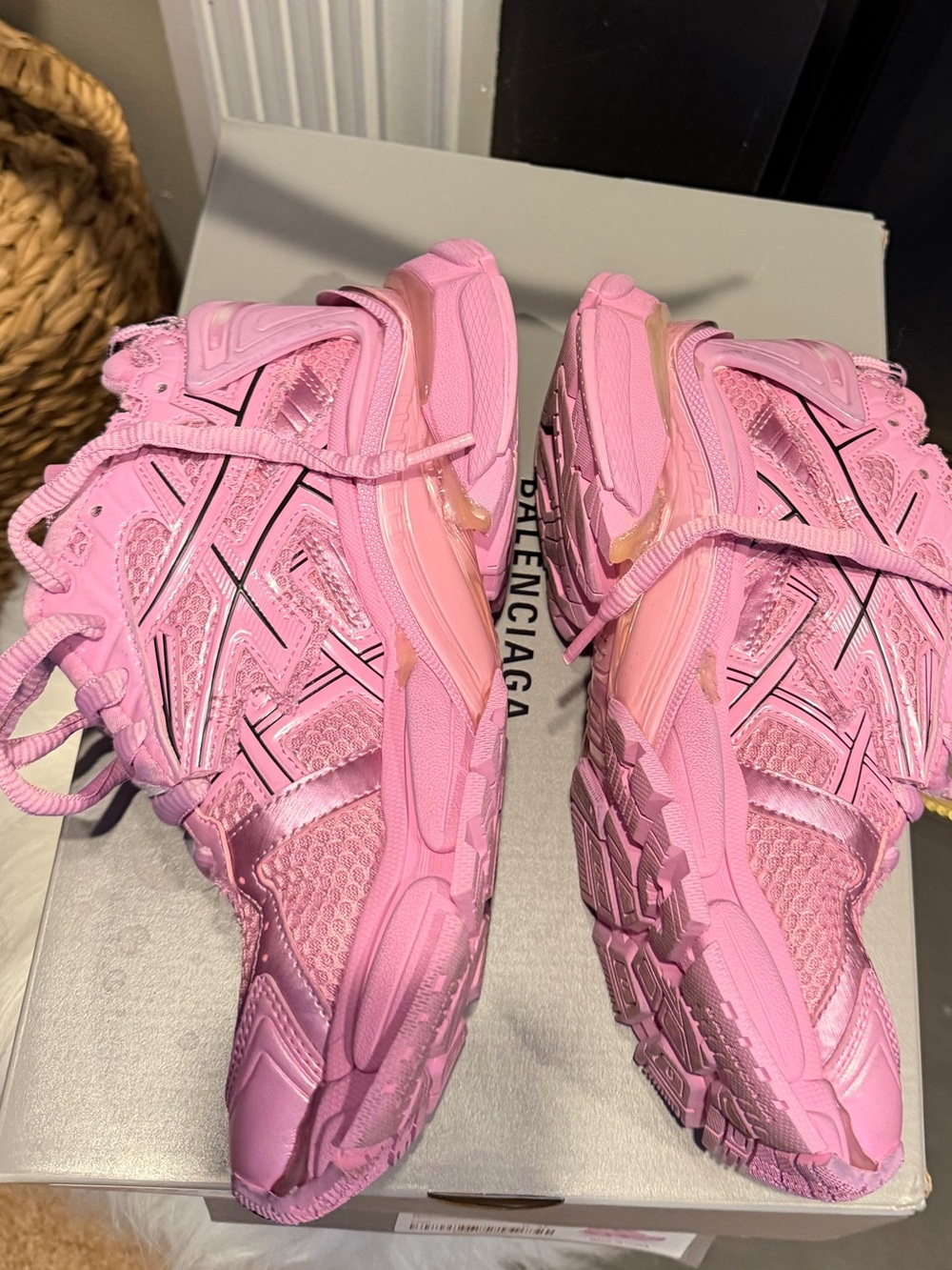 Balenciaga Triple S Trainers in Pink - Picture 4 of 4